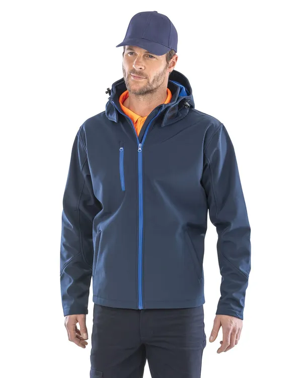 Mens TX Performance Hooded Soft Shell Jacket