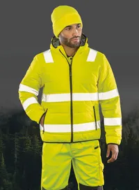 Recycled ripstop padded safety jacket
