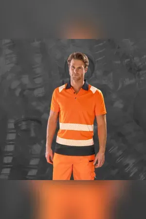 Recycled safety polo shirt