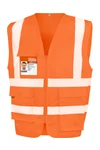 Zipped safety vest