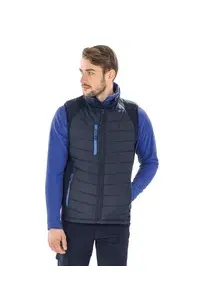 Black compass padded soft shell gilet