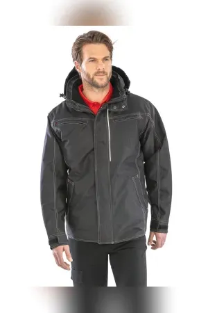 Denim texture rugged jacket