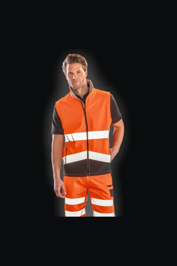 High-viz softshell jacket