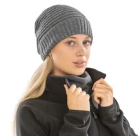 Braided knit hat