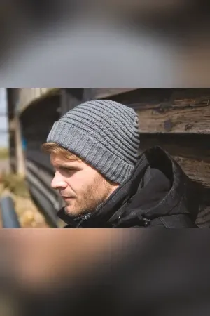 Braided knit hat