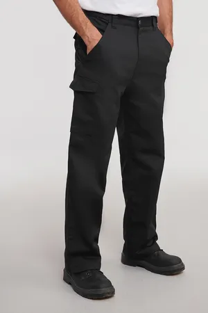 Polycotton Twill Trousers Black