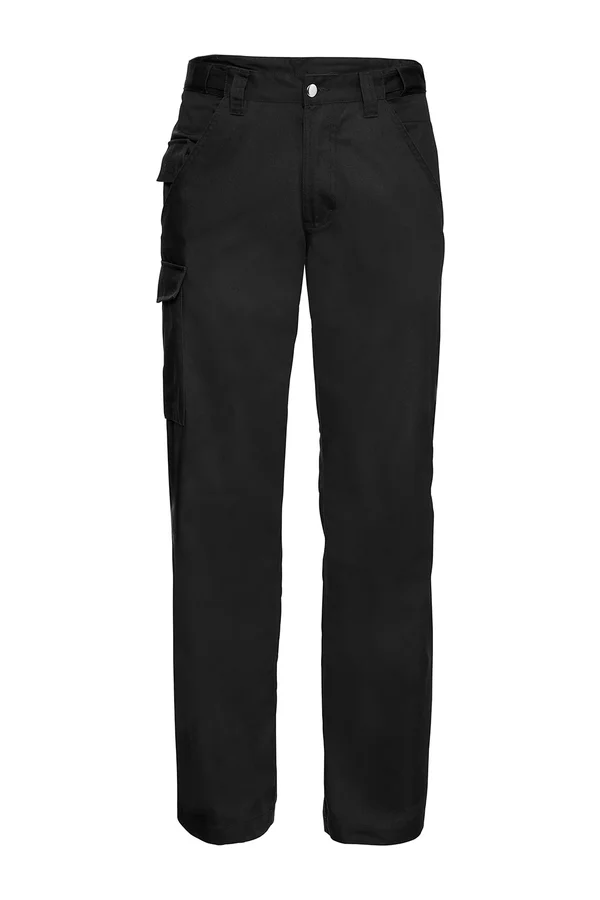 Polycotton Twill Trousers Black