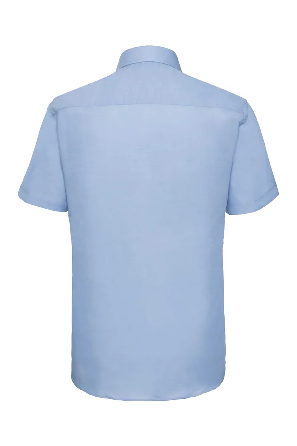 Tailliertes Oxford Hemd - Kurzarm Oxford Blue