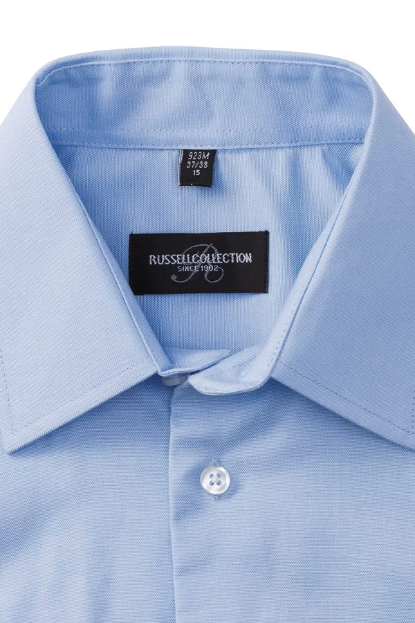 Tailliertes Oxford Hemd - Kurzarm Oxford Blue