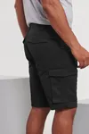 Polycotton Twill Shorts Black