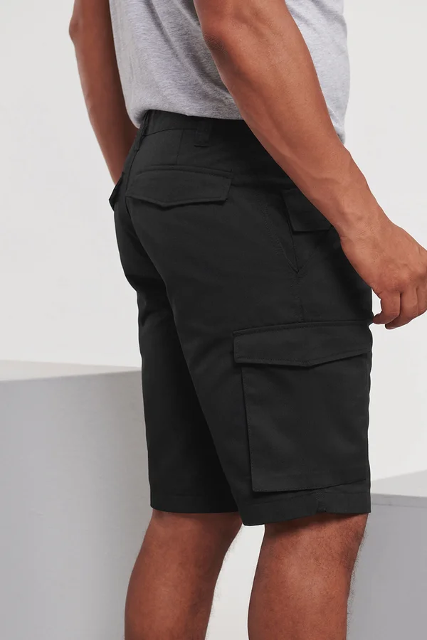 Polycotton Twill Shorts Black