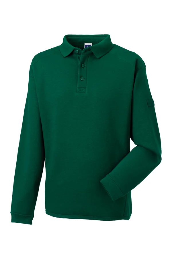 Heavy Duty Collar Sweatshirt Bottle Green