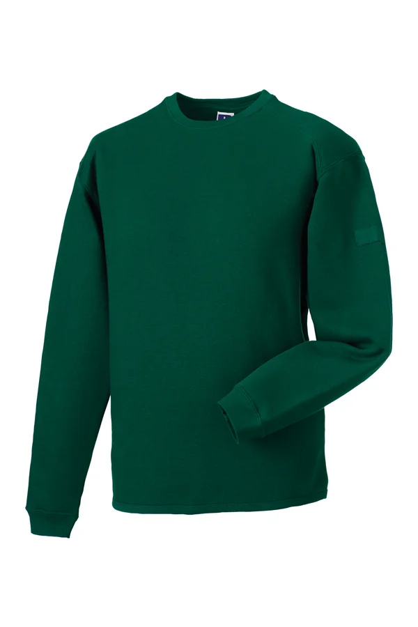 Heavy Duty Crew Neck Sweatshirt Bottle Green