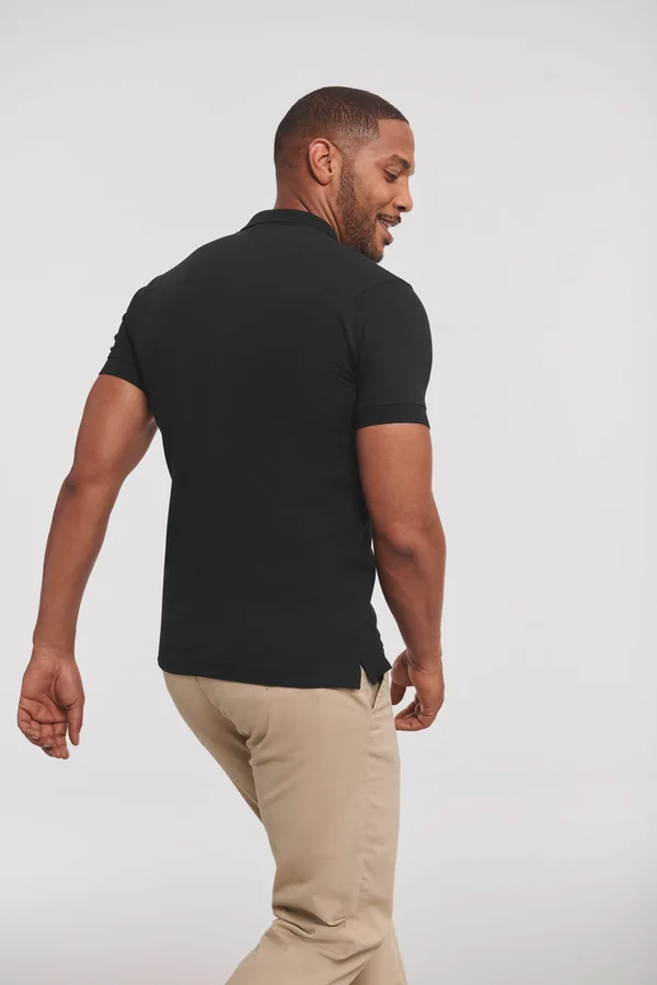 Stretch Polo für Herren Black