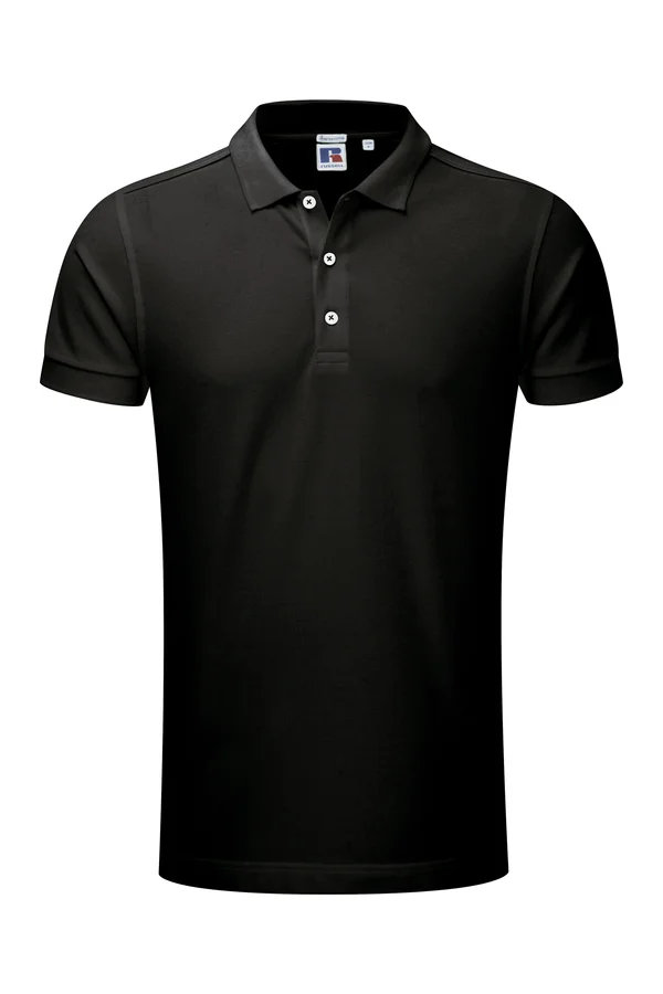 Stretch Polo für Herren Black