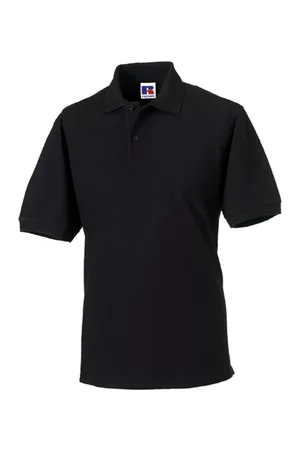 Heavy Duty Polycotton Polo Black