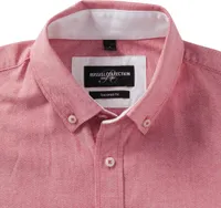 Long-sleeved washed Oxford Shirt