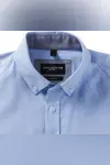 Long-sleeved washed Oxford Shirt