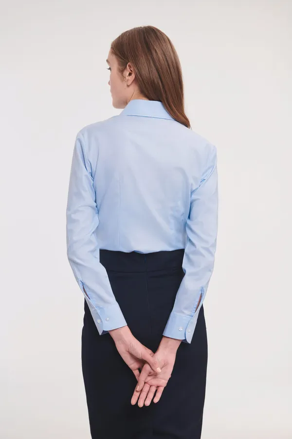 Ladies' Long-Sleeved Oxford Shirt