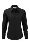 Ladies' Long Sleeve Easy Care Oxford Shirt Black