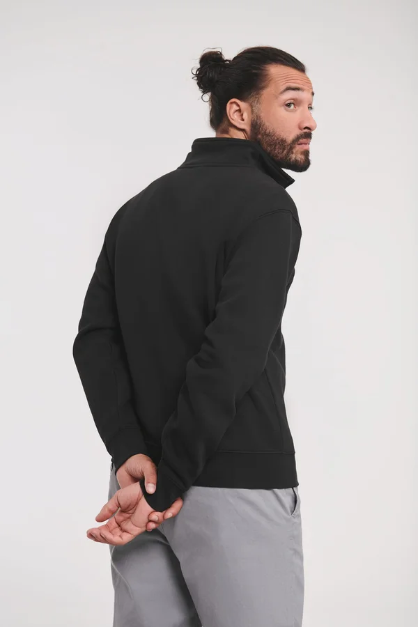 Authentic zipped neck sweatshirt