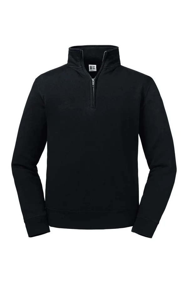 Sweatshirt mit Reißverschlusskragen Authentic Black