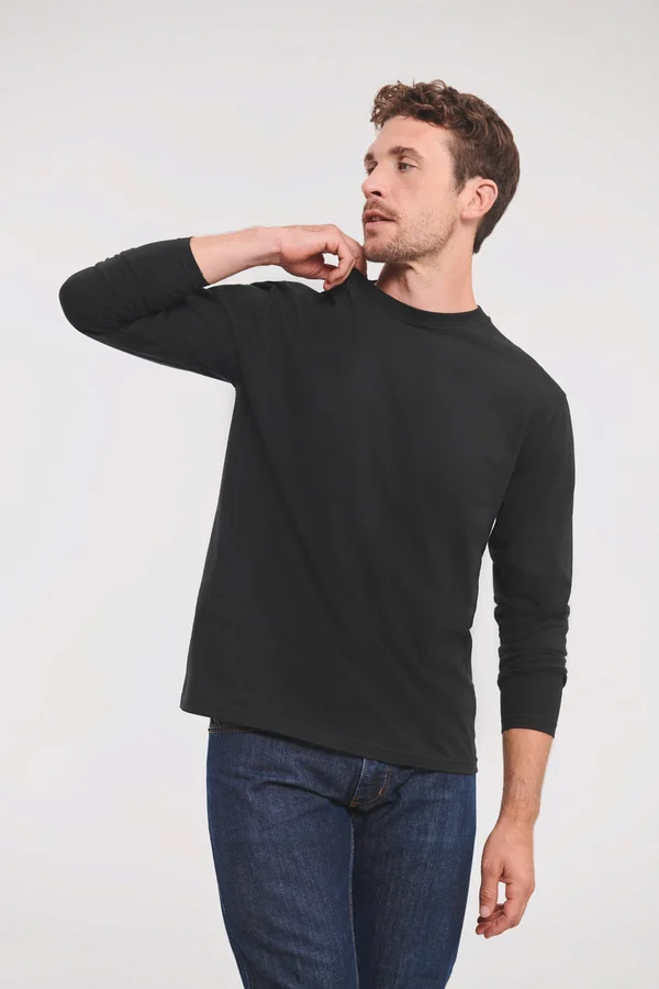 T-Shirt Klassik mit langen Ärmeln Black