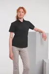 Ladies' Ss Polycotton Popelinehemd Black