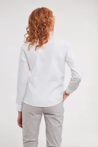 Ladies' Long-Sleeved Pure Cotton Poplin Shirt