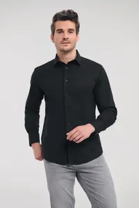 Men's Long-Sleeved Fitted Shirt