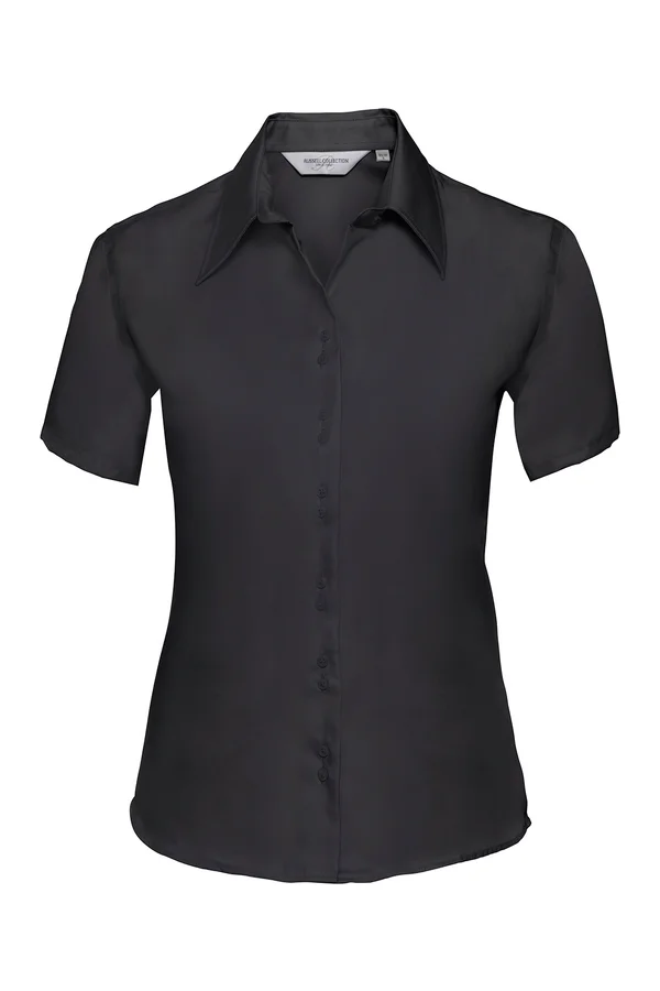 Ladies' Short Sleeve Ultimate Non-Iron Shirt Black