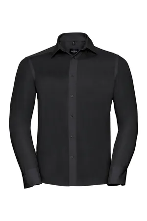 Men's Long Sleeve Tailored Ultimate Non-Iron Shirt Black