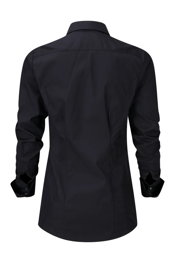 Ladies' Long Sleeve Ultimate Stretch Black