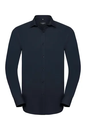 Men's Long Sleeve Ultimate Stretch Bright Navy