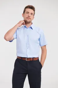 Men´s Short Sleeve Tailored Herringbone Shirt