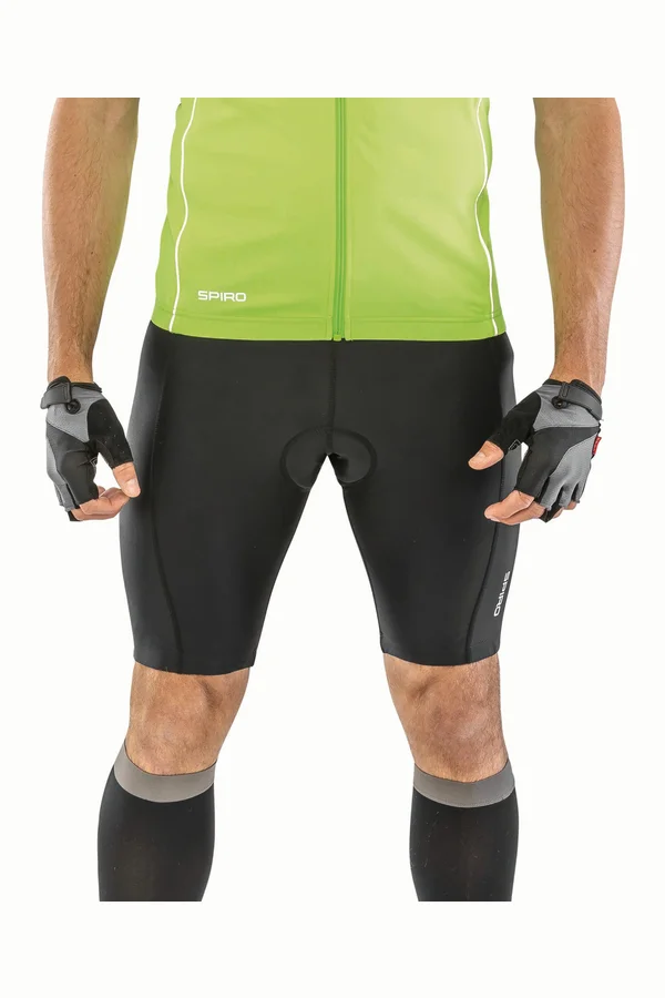 Mens Padded Bikewear Shorts Black