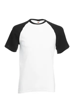 Valueweight Short Sleeve Baseball White / Black