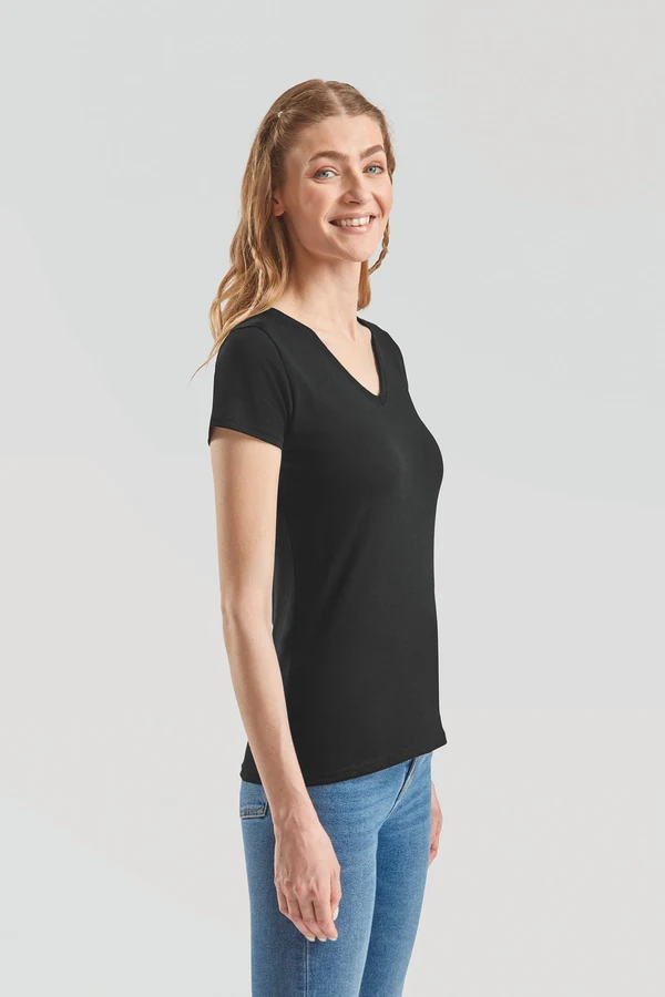 Lady-fit Valueweight V-Neck T (61-398-0)