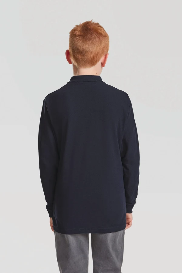 Kinder Langarm-Polohemd 65/35