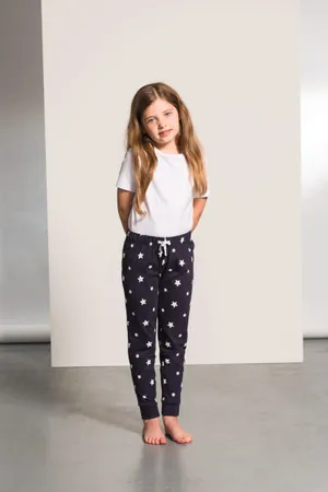 Pyjamahose für Kinder Navy / White
