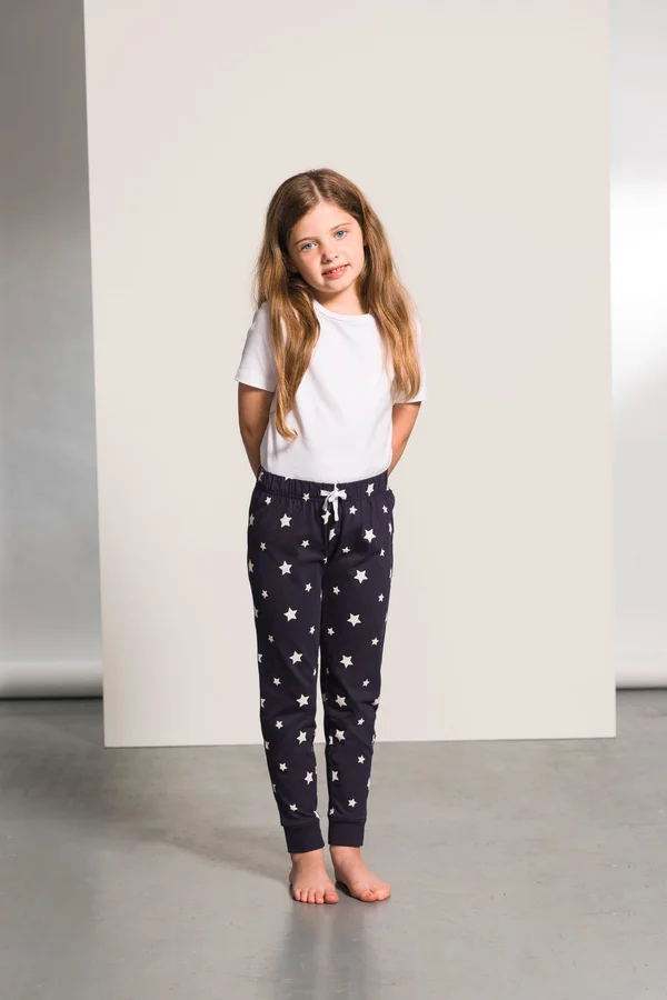Pyjamahose für Kinder Navy / White