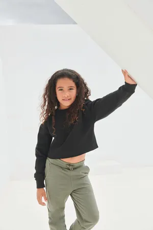 Lounge-Sweatshirt für Kinder Black