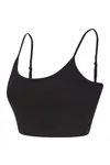 Kurzes, umweltfreundliches Damen-Top Black