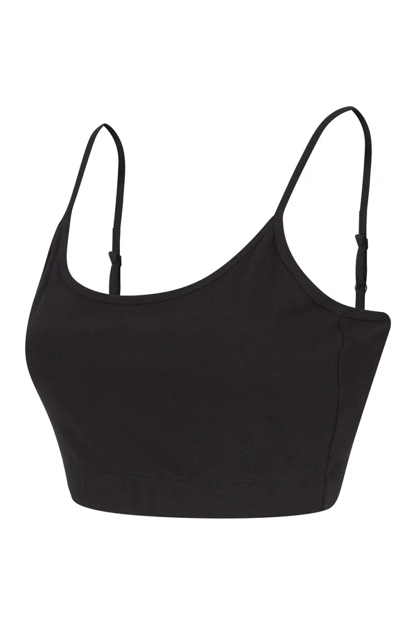 Kurzes, umweltfreundliches Damen-Top Black