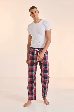 Men's tartan lounge trousers Red / Navy Check