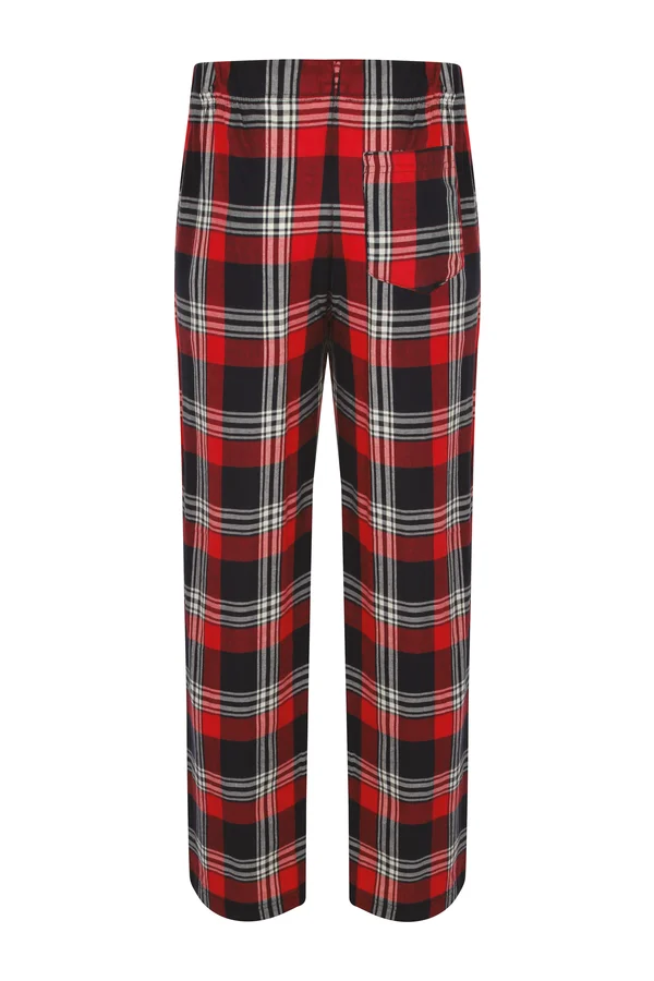Men's tartan lounge trousers Red / Navy Check