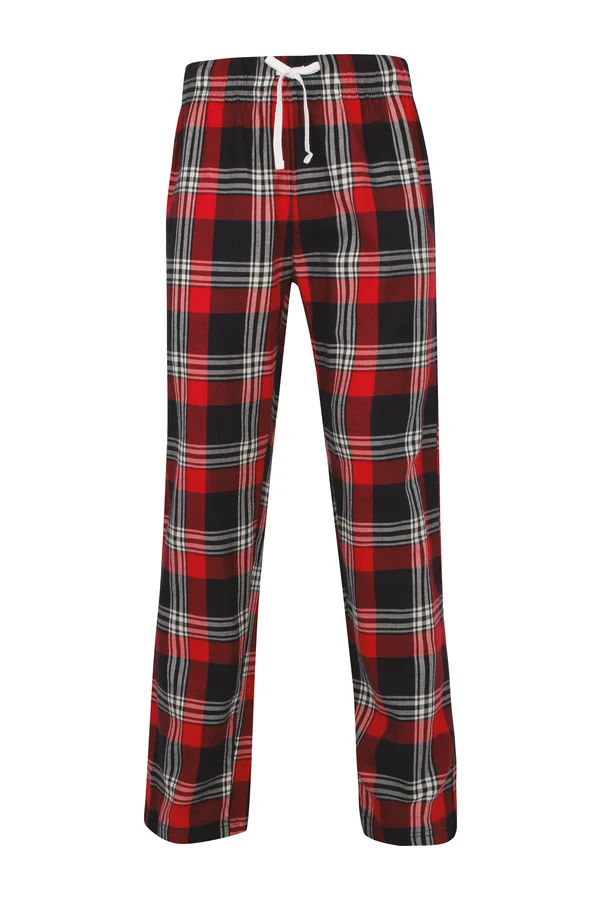 Men's tartan lounge trousers Red / Navy Check