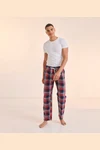 Men's tartan lounge trousers