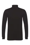 Men's Feel Good Stretch Roll Neck Top Black