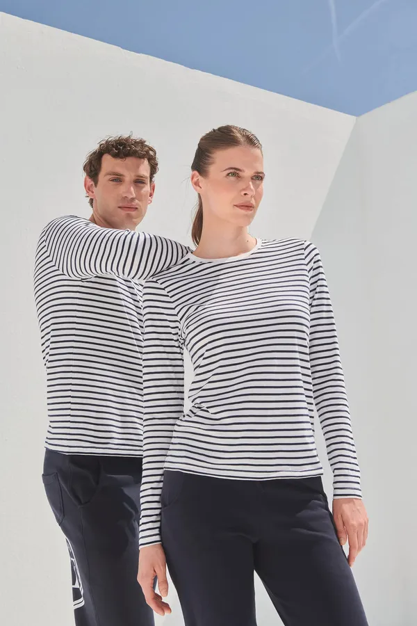 Long sleeved striped t-shirt